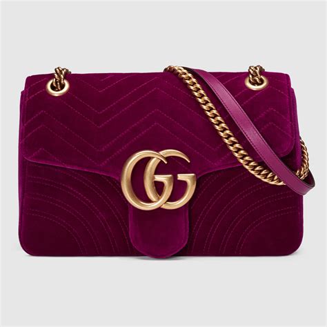 gucci marmont velvet|Gucci Marmont velvet fuchsia.